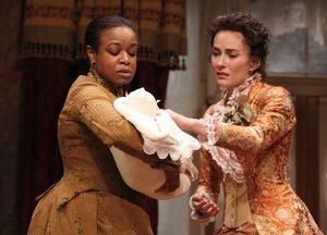 Quincy Tyler Bernstine and Laura Benati @ BroadwayWorld Quincy Tyler Bernstine and Laura Benati Photo